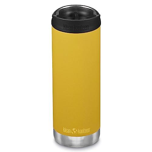 Klean Kanteen TKWide Insulated Coffee Tumbler with Cafe Cap, 473 ml Capacity, Marigold