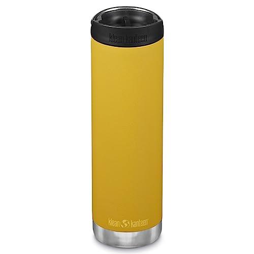 Klean Kanteen TKWide Insulated Coffee Tumbler with Cafe Cap, 592 ml Capacity, Marigold