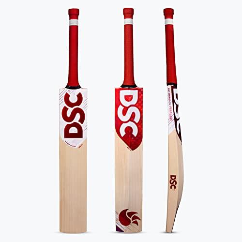 DSC Flip Series (Junior) 300 English Willow Cricket Bat,Junior, Size: 5 | Material: Wood | Premium Leather bat Ready to Play | Massive Edges | Professional Cricket bat