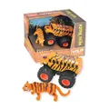 Wild Republic Tiger & Truck Adventure Playset, Gifts for Kids, Imaginative Play Toy, 2 Piece Set
