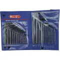 Pro-Am 10600 Long Arm SAE and Short Arm Metric Allen Hex Key Wrench 25 Pieces Set