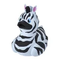 Wild Republic Rubber Ducks, Bath Toys, Kids Gifts, Pool Toys, Water Toys, Zebra, Mould Free Pool Toys, 4 Inches