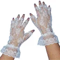 Short Lace Fingerless Gloves - White Short Lace Fingerless Gloves - White