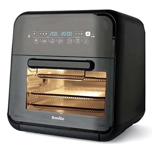 Breville Halo Rotisserie Air Fryer | Digital Extra Large Air Fryer Oven | 10 L | Fry, Bake & Dehydrate | 2000 W | Energy Efficient | Black and Grey [VDF127]