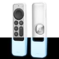 elago R5 Locator Case Compatible with Apple TV 4K Siri Remote 3rd Generation (2022) 2nd Generation (2021) and Compatible with Apple AirTag - Lanyard Included, Drop Protection (Nightglow Blue)