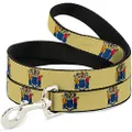 Buckle-Down Dog Leash New Jersey Flag Available In Different Lengths And Widths For Small Medium Large Dogs and Cats