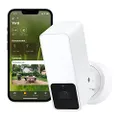 Eve Outdoor Cam (White Edition) – Secure floodlight Camera, Privacy (HomeKit Secure Video), 1080p, Night Vision, Wi-Fi (2.4 GHz), Motion Sensor, Two-Way Communication, Flexible & Easy Installation