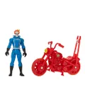 Marvel Legends Series Retro 375 Collection Ghost Rider 3.75-Inch Collectible Action Figures, Toys for Ages 4 and Up, Includes Vehicle