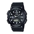 Casio AQS810W-1A Unisex Black Analog/Digital Watch with Black Band