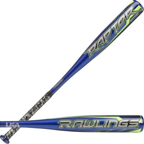 Rawlings 2020 Raptor USA Baseball Bat Series, 26 inch (-10), Electric Blue/Lime Green (USZR10-26)