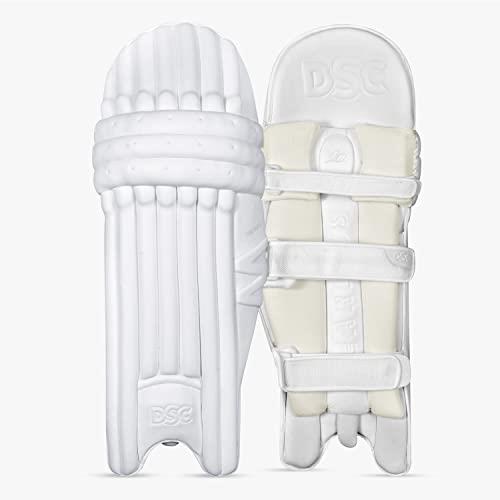 DSC The Bull Autograph Batting Legguard Youth RH| for Intermediate-Advanced | Lightweight HDF | Breathable Mesh Bolsters | Extended Side Wing for Protection
