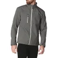 Clique Men's Telemark Stretch Softshell Full Zip Jacket, Pure Slate, Medium