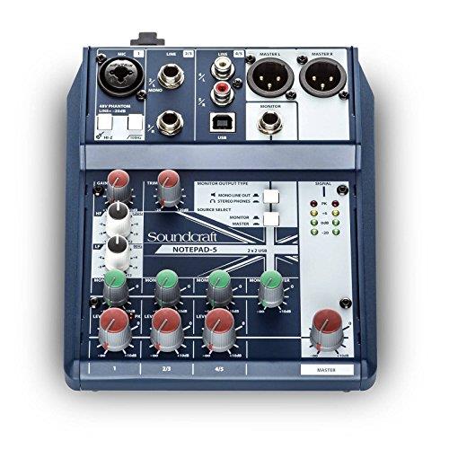 Soundcraft Notepad-5 Small-Format Analog Mixing Console with Usb
