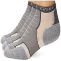 Thorlos Unisex Adults Experia Padded Low Cut Socks(3 Packs) Running, Gray (3 Pair), Medium US