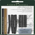 Faber-Castell Quality Pitt Mixed Media Charcoal Set, Assorted – Set of 10, (18-112996)