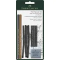 Faber-Castell Quality Pitt Mixed Media Charcoal Set, Assorted – Set of 10, (18-112996)