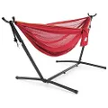 Vivere C9MESH-46 Hammock with Stand, Peach and Punch