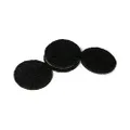 Eco Feltac Self-Stick Felt Floor Savers Round, Black, 38 mm (Pack of 8)