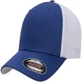 Flexfit Mens 6511T Two-Tone Stretch Mesh Cap Hat - White - One Size
