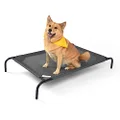 Coolaroo The Original Cooling Elevated Dog Bed, Indoor and Outdoor, Large, Gunmetal
