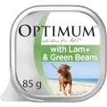 OPTIMUM DOG Grain Free Wet Dog Food Lamb & Green Beans Adult, 85g (Pack of 14)