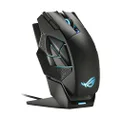 ASUS ROG Spatha X Wireless FPS MMO Gaming Mouse - Magnetic Charging Stand, ROG Push-Fit Swappable Switches, 12 Programmable Buttons, ROG Paracord, Aura Sync RGB Lighting