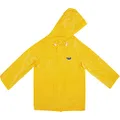 Team - Kids Boys Girls School Yellow Raincoat Rain Jacket - 100% Waterproof