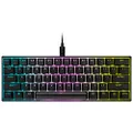 Corsair K65 RGB Mini 60% Mechanical Gaming Keyboard (Customizable RGB Lighting Single Keys, Cherry MX Speed Keys, PBT Double Shot Keycaps, AXON Technology) QWERTZ, Black