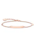 Thomas Sabo Classic Bracelet with Heart & Infinity Rose Gold 925 Sterling Silver 16-19 cm Length