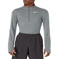 Men's Nike Pacer Top Half Zip, Nike Pullover with Mock-Neck Collar, Iron Grey/Grey Fog/Reflective Silver, 2XL