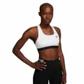 Nike Womens MED Band Non PAD Sports Bra, White/Black/(Black), X-Small US