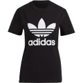adidas Trefoil Tee Women's T-Shirt, Black, Small