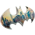 Fan Emblems Batman Car Emblem - 1989 Batwing Batarang Symbol 3D Auto Badge - Color: Chrome - Size: 3.8 x 1.8 x 0.2 inches - Officially Licensed DC Car Accessories