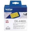 Brother Genuine DK-44605, Removable Yellow Continuous Paper Roll, 62mm X 30.48m