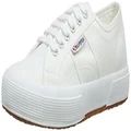 Superga Womens Classic Cotu Canvas Retro Plimsoll Low Top Sneakers - White - 10