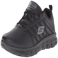 Skechers Women's Work Relaxed Fit: Sure Track - Erath Slip Resistent Sneaker, Black, US 8