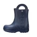 Crocs Unisex Kids Handle It Rain Boot, Navy, 8 US Little Kid