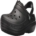 Crocs Unisex Adult Classic Lined Clog, Black/Black, US M2W4