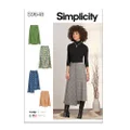 Simplicity S9648 Misses Skirts Sewing Pattern, Size 16-18-20-22-24