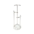 Umbra 299471-491 Tesora 3-Tier Jewelry Stand, Earring Holder, Accessory Organizer and Display, White/Nickel