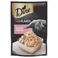 DINE Fine Flakes Adult Wet Cat Food Tuna & Prawns 35g Pouch, 12 Pack