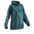 QUECHUA Decathlon NH 100 Women's Waterproof Hiking Raincoat EU 2XL - 3XL Dark Petrol Blue