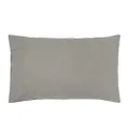 Bambury Temple Organic Cotton Sheet Set, King Single Bed, Grey
