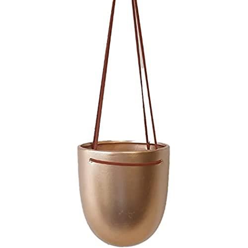 Sill and Sage Hanging Pot, Rose Gold