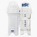 DSC Pearla 2000 Batting Legguard Youth LH| for Intermediate-Advanced | Lightweight HDF | Breathable Mesh Bolsters | Extended Side Wing for Protection