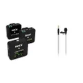 RØDE Wireless GO II Ultra-compact Dual-channel Wireless Microphone System with Built-in Microphones & Rode Lavalier GO Professional-Grade Wearable Microphone, Black
