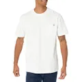 Dickies Men's Short Sleeve Heavyweight Crew Neck Pocket T-Shirt, White, X-Large