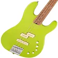 Charvel Pro-Mod San Dimas Bass PJ IV Electric Guitar, Caramelized Maple Fingerboard, Lime Green Metallic
