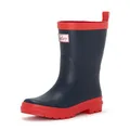 Hatley Unisex-Child Classic Rain Boots Accessory, Navy & Red, 3 Big Kid