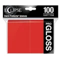 Ultra Pro Eclipse Gloss Deck Protector Sleeves, Apple Red, Standard, (Pack of 100)